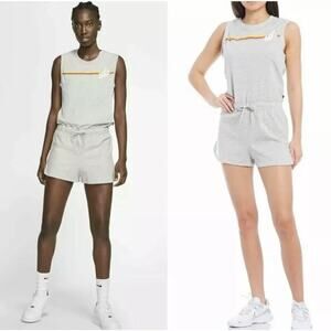 Nike Romper Womens XS Multicolor Retro Rainbow Cotton